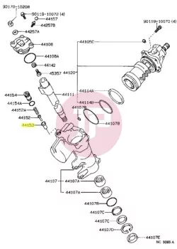 TOYOTA 44153-30020 - GUIDE, POWER PI