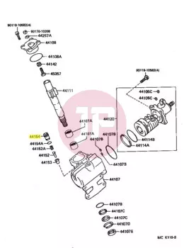 TOYOTA 44154-30020 - NUT, POWER PIST