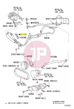 TOYOTA 44327-30030 - Kormányszervó nyomócső tömítés