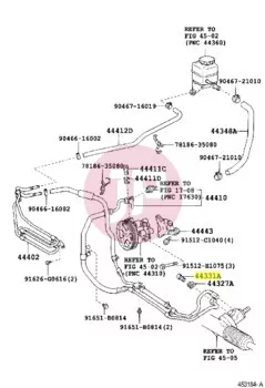 TOYOTA 44331-50070 - VALVE, POWER