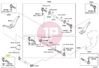 TOYOTA 45044-69125 - ENDST_CK/SPURSTANGE