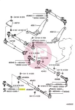 TOYOTA 45044-69125 - END SUB-ASSY, TIE ROD