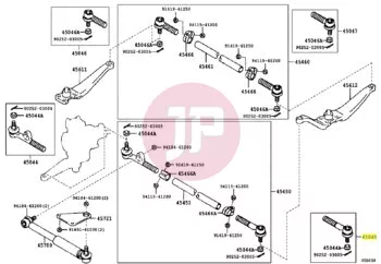 TOYOTA 45045-69065 - END SUB-ASSY, TIE ROD