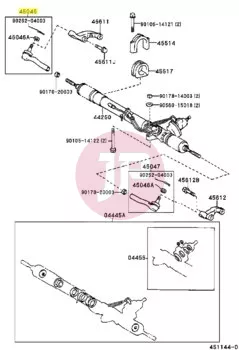 TOYOTA 45046-69205 - SPURSTANGENKOPF