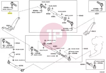 TOYOTA 45047-69085 - Kormányösszekötő gömbfej