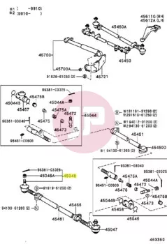 TOYOTA 45047-69085 - Tie Rod End