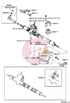 TOYOTA 45047-69100 - Tie Rod End