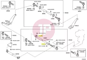 TOYOTA 45466-36020 - Tie Rod End Clamp