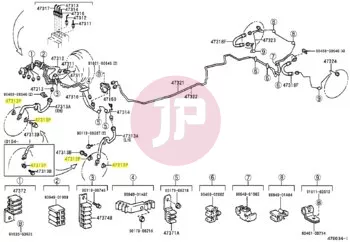 TOYOTA 47389-50020 - GASKET, FLEXIBL