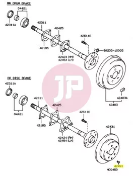 TOYOTA 47491-22020 - PLUG, SHOE ADJUSTING