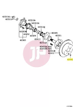 TOYOTA 47491-22020 - PLUG, SHOE ADJUSTING