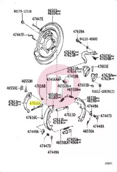 TOYOTA 47616-60020 - WIRE, PARKING B
