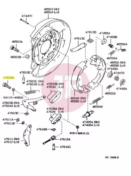 TOYOTA 47639-30020 - BOLT