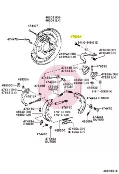 TOYOTA 47639-30020 - BOLT