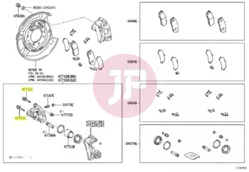 TOYOTA 47715-43010 - PIN, CYLINDER SLIDE
