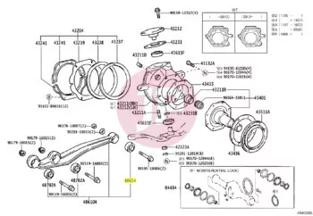 TOYOTA 48061-60010 - BUSH SUB-ASSY, LWR