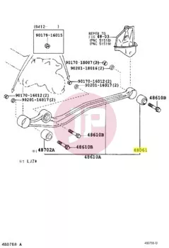 TOYOTA 48061-60020 - SILENTBUCHSE