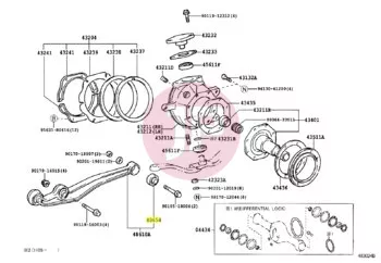 TOYOTA 48061-60050 - Alsó lengőkar szilent