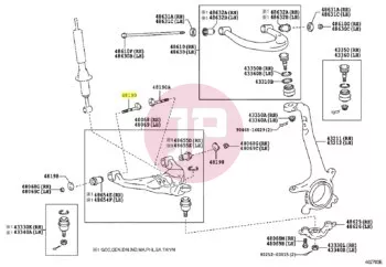TOYOTA 48190-0K010 - CAM ASSY, CAMBE
