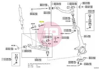 TOYOTA 48190-0K030 - Excenteres lengőkar csavar