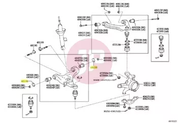 TOYOTA 48198-0K010 - STURZEINSTELLNOCKEN