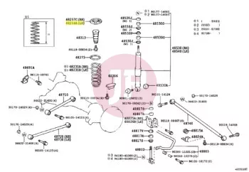 TOYOTA 48257-60020 - INSULATOR, RR COIL SPRING