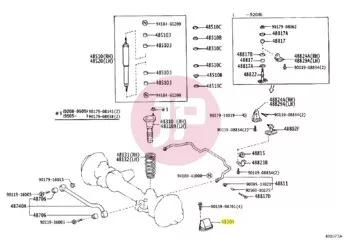 TOYOTA 48306-60062 - BUMPER SUB-ASSY, SPRING