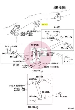 TOYOTA 48306-60062 - ANSCHLAGPUFFER