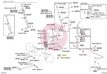 TOYOTA 48306-60090 - BUMPER SUB-ASSY, SPRING
