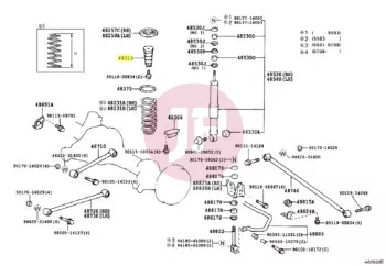 TOYOTA 48313-60010 - GUMMIFEDERUNG