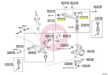 TOYOTA 48632-0K040 - BUSH, UPR ARM