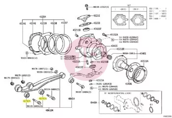 TOYOTA 48702-60120 - BUSH SUB-ASSY