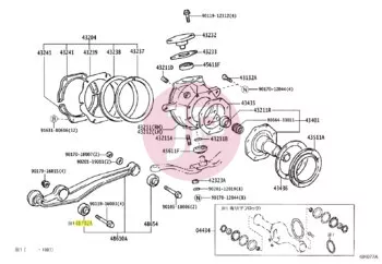 TOYOTA 48702-60120 - BUSH SUB-ASSY