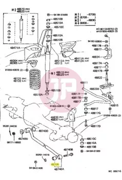 TOYOTA 48706-60011 - Panhard szilent