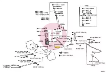 TOYOTA 48706-60040 - BUCHSE