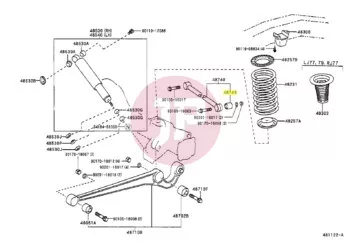 TOYOTA 48706-60050 - LAGERBUCHSE
