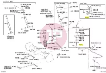 TOYOTA 48802-60030 - LINK SUB-ASSY, STABILIZER