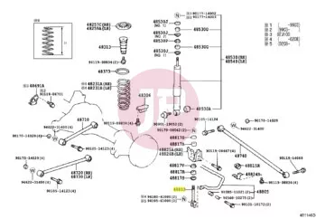 TOYOTA 48802-60090 - LINK SUB-ASSY, STABILIZER