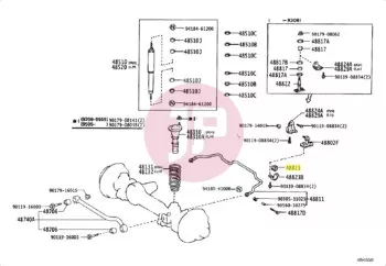 TOYOTA 48815-60070 - BUSH STABILIZER