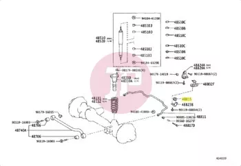 TOYOTA 48815-60070 - LAGERGUMMI/STABILISA