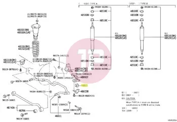 TOYOTA 48815-60330 - BUSH STABILIZER