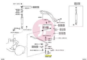 TOYOTA 48820-60032 - LINK ASSY, FR STABILIZER