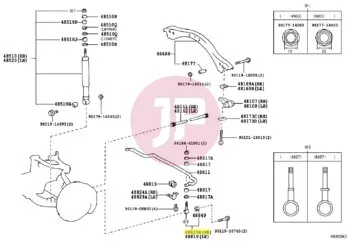 TOYOTA 48820-60032 - STABILISATOR-GESTAEN