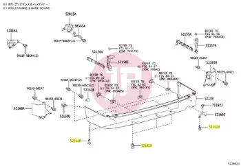 TOYOTA 52161-16010 - PIECE, RR BUMPER