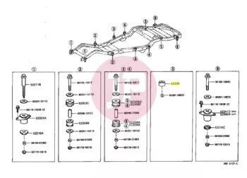 TOYOTA 52209-60050 - SILENTDAEMPFER