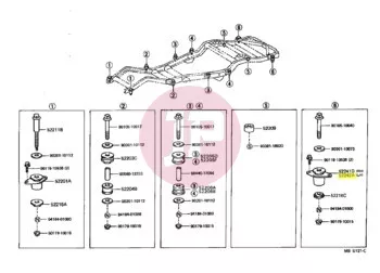 TOYOTA 52242-60010 - SILENTBLOCK