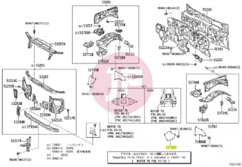 TOYOTA 53736-35150 - SEAL, FR FENDER APRON