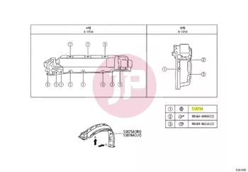 TOYOTA 53879-60010 - RETAINER, FR FENDER