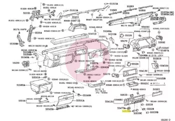 TOYOTA 55539-32010-C0 - Spare Switch Hole Cover