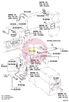 TOYOTA 55539-32010-C0 - COVER, SPARE SW